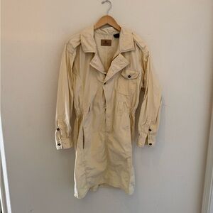 Women’s beige trenchcoat inspired dress by Liz Claiborne